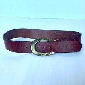 Vintage Ralph Lauren Brown Belt with Brass Buckle